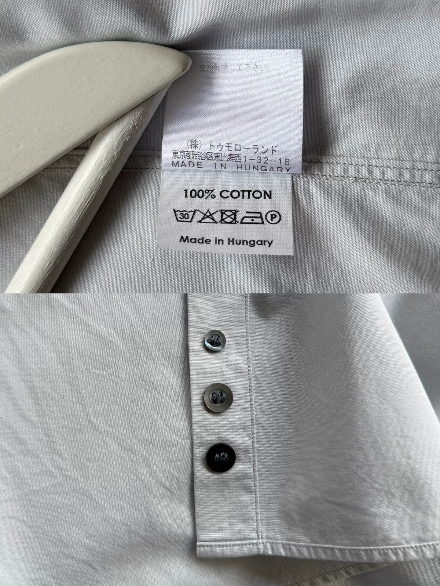 dries van noten black and gray shirt