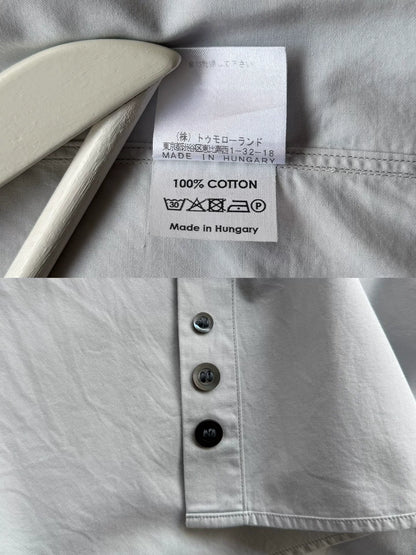 dries van noten black and gray shirt