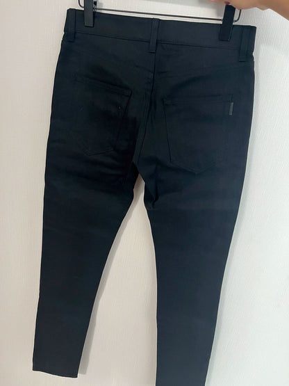 Saint Laurent D02 Slim Fit Black Jeans
