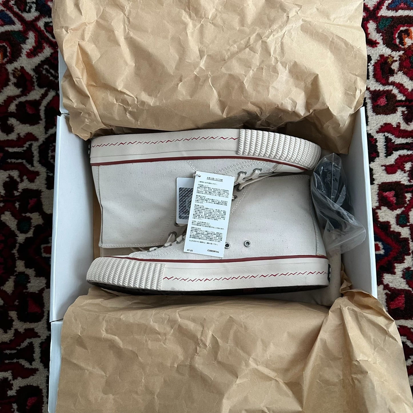 visvim skagway hi canvas sneakers size 8