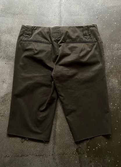 embroidered shorts with gold trim