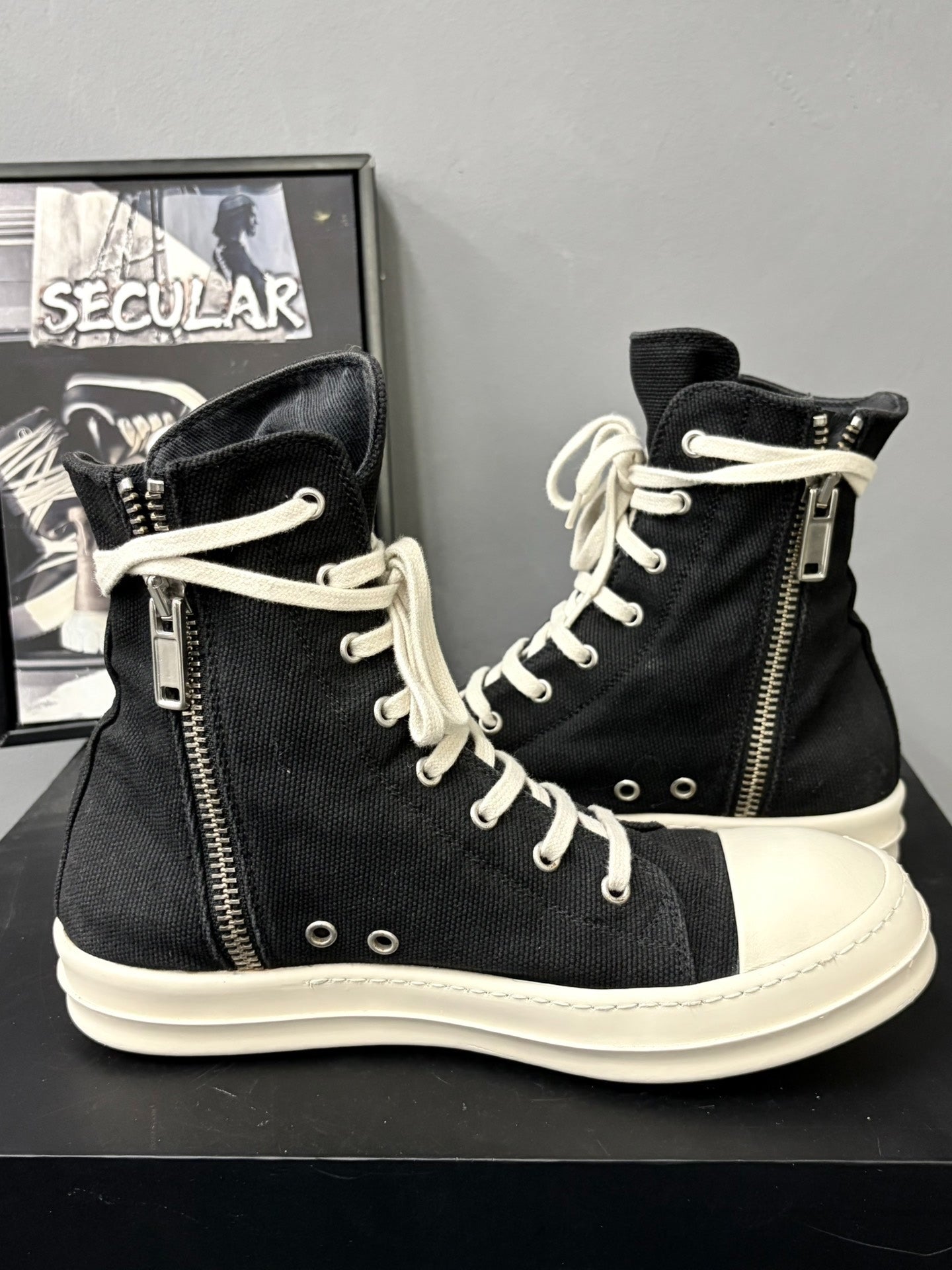 Rick Owens Drkshd Canvas High-Top