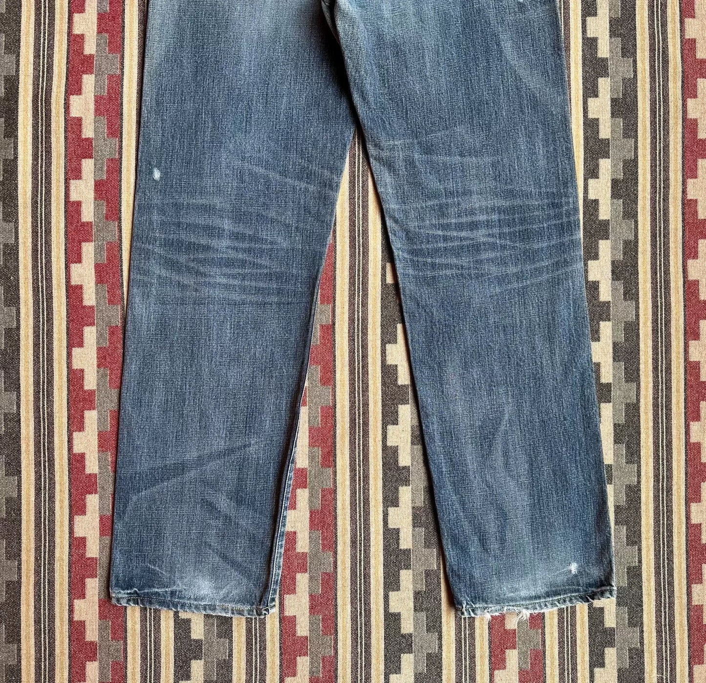 neighborhood washed mid denim pants size XL