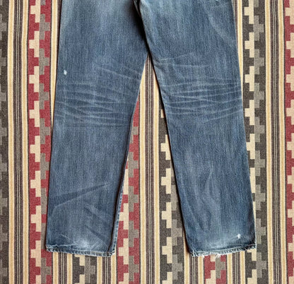 neighborhood washed mid denim pants size XL