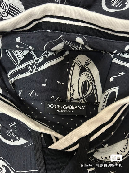 Dolce & Gabbana Music Print Hoodie
