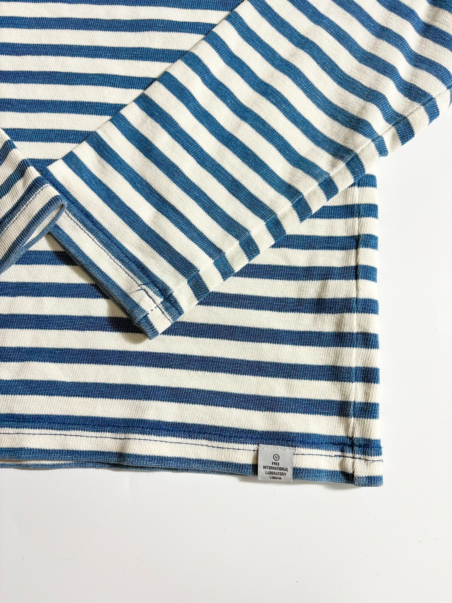 Visvim Indigo Stripe Long Sleeve