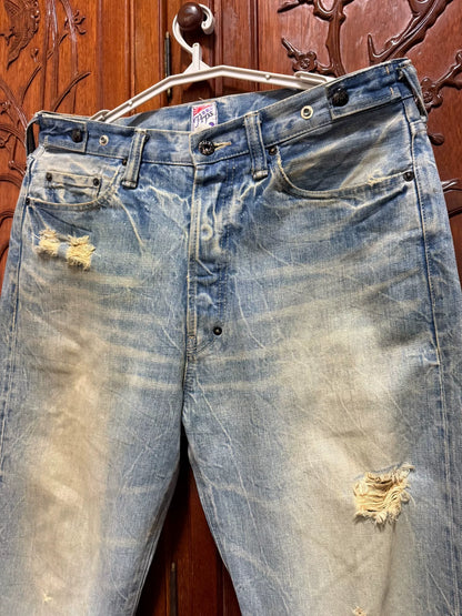 PRPS Men's Straight Wide-Leg Jeans