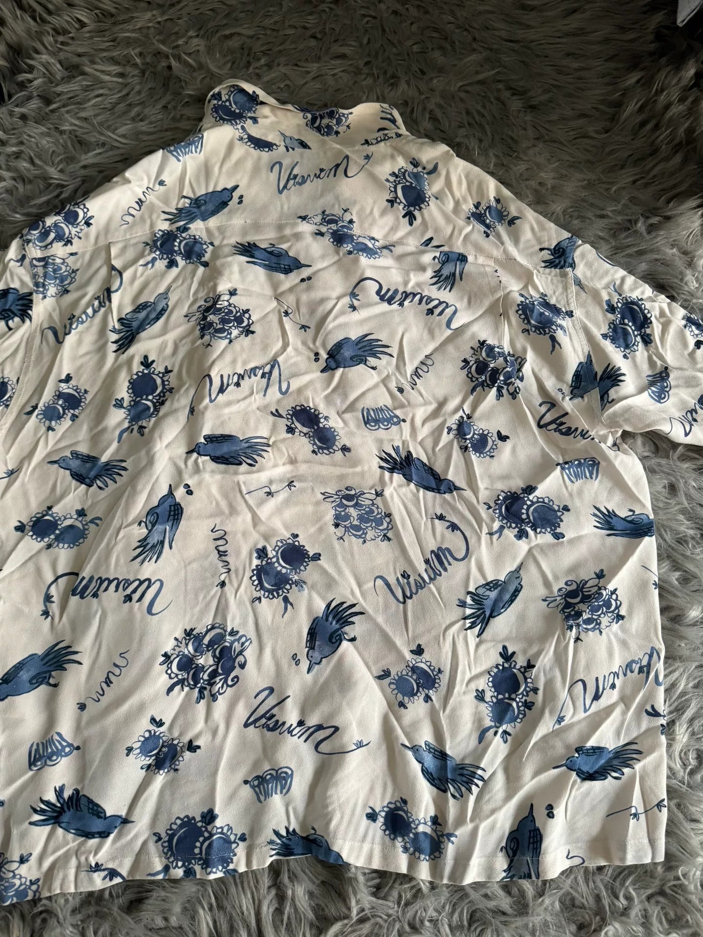 visvim White Printed Short-Sleeve Shirt