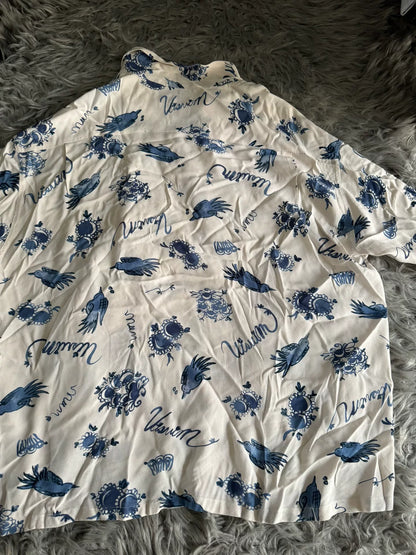 visvim White Printed Short-Sleeve Shirt