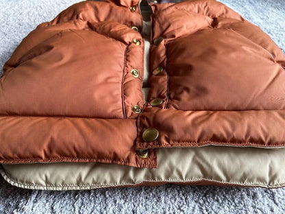 rocky mountain down vest in brown color