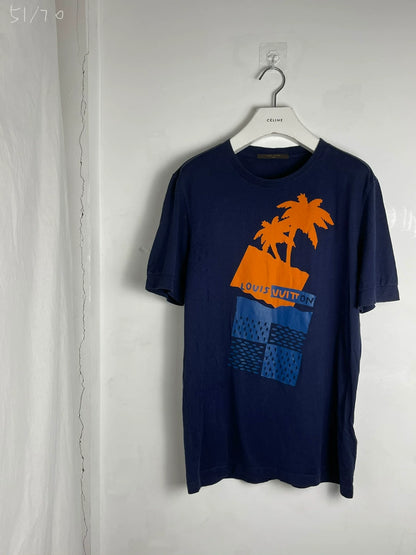 louis vuitton short sleeve palm tree t-shirt