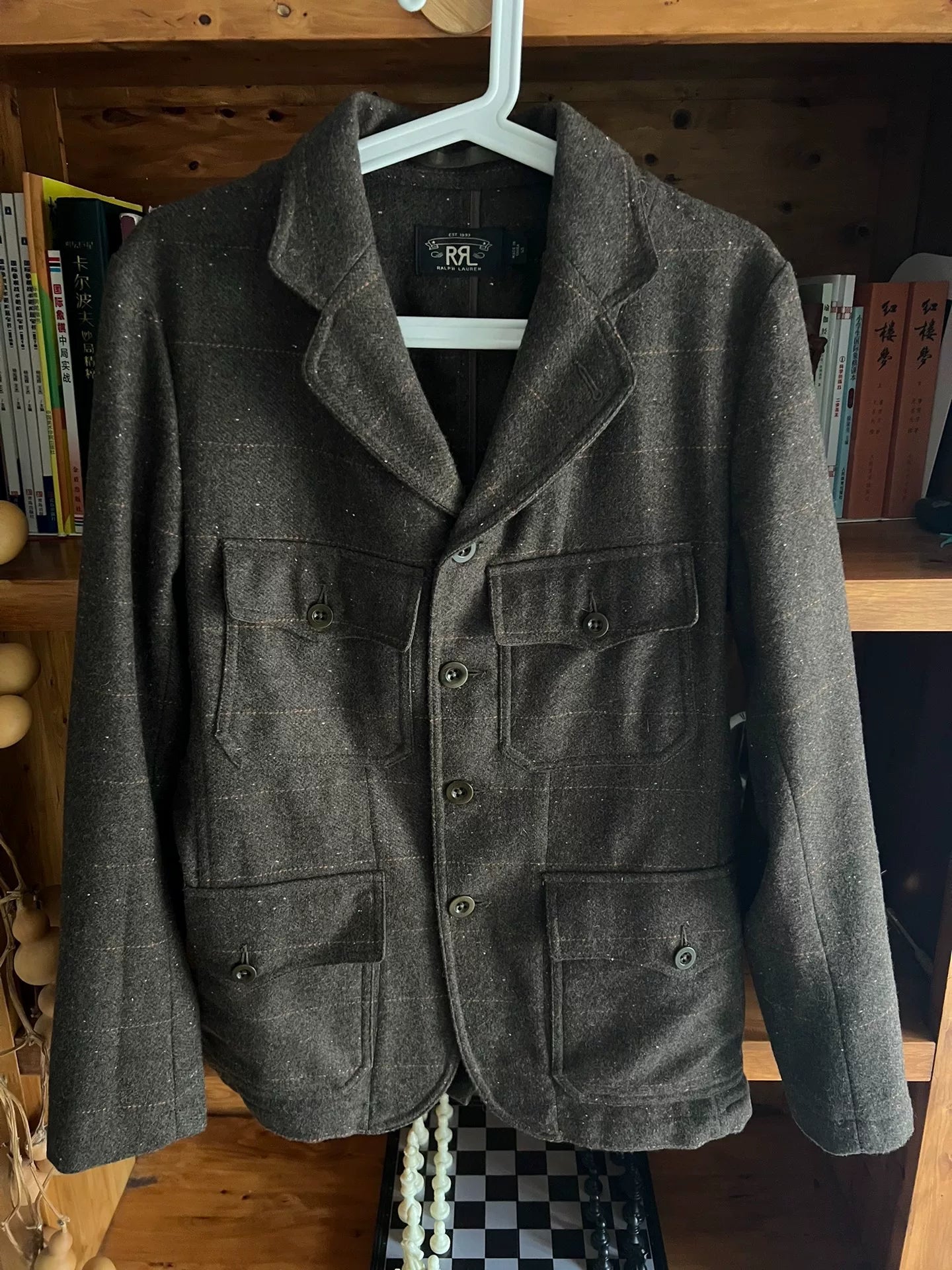 double rl wool vintage hunting jacket