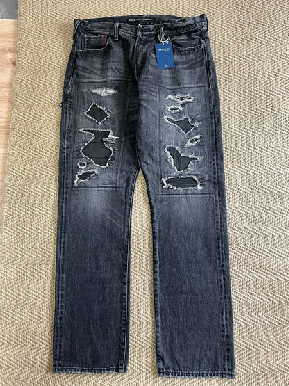Vanquish & Fragment Distressed Washed Jeans