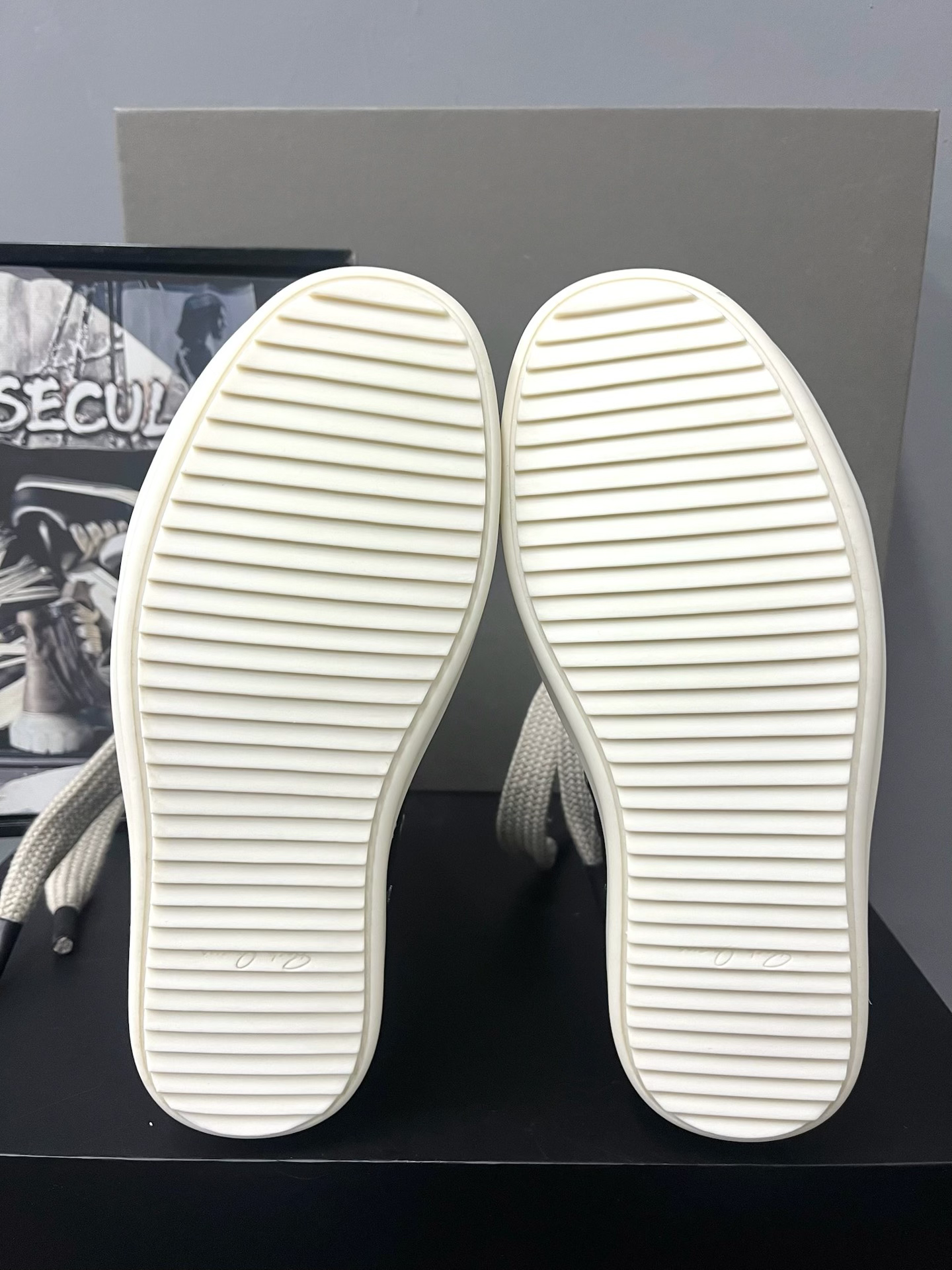 Rick Owens 24FW High-Top Leather Sneakers