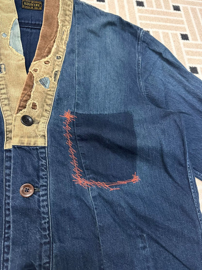 KAPITAL EK-759 Patchwork Distressed Haori