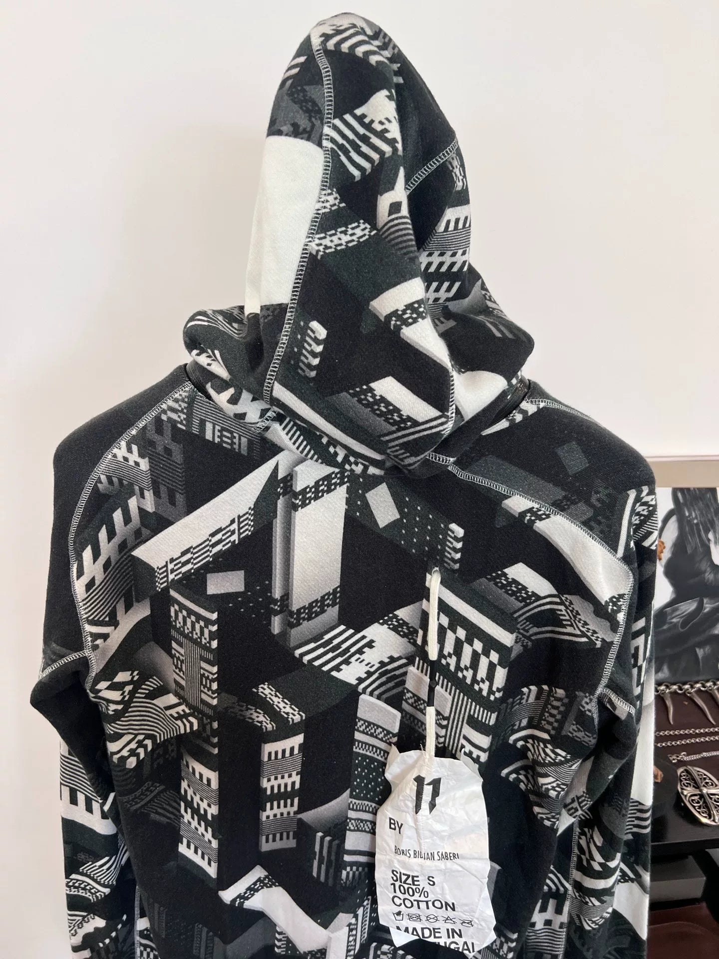 Boris Bidjan Saberi 11by BBS Graphic Print Hoodie