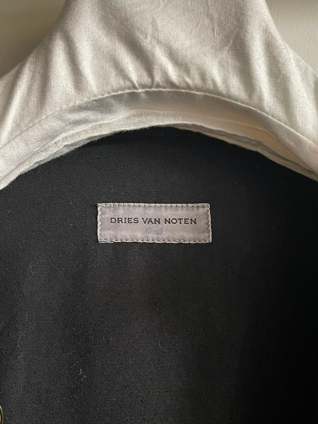 drapes trench coat with hoodie by dries van noten