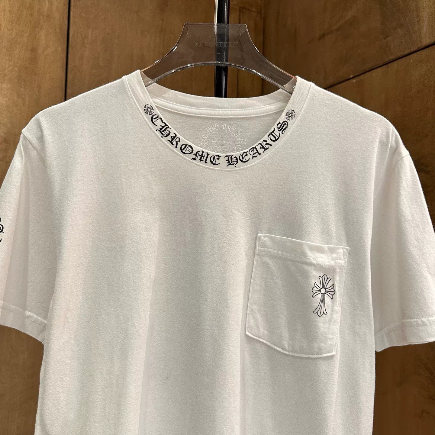 Chrome Hearts White Collar Sanskrit Tee