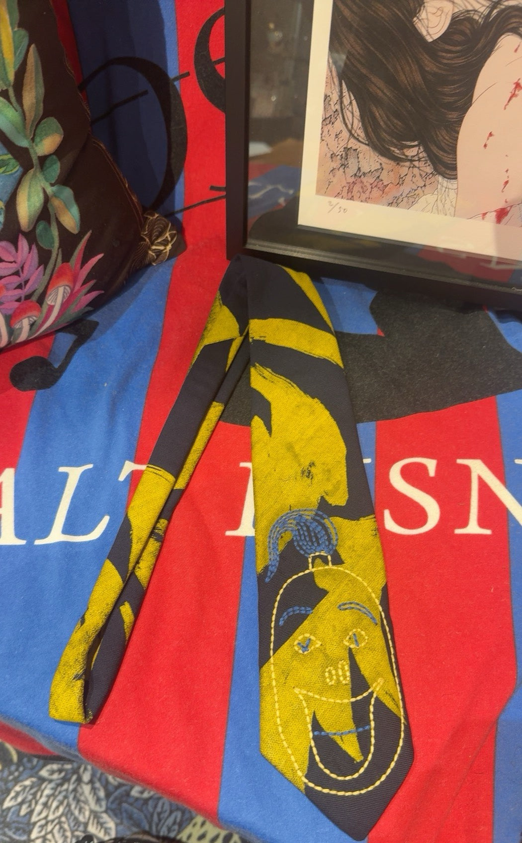 Vivienne Westwood 2017AW Clown Embroidery Tie