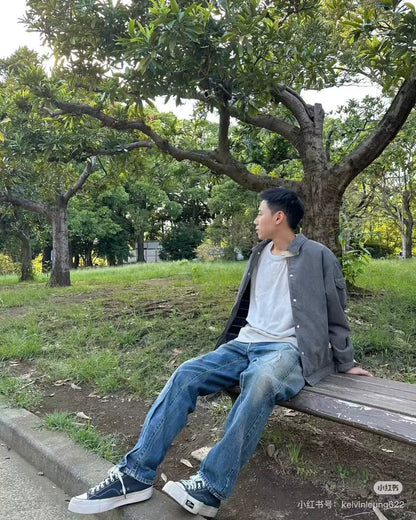 visvim willis blouson coach jacket grey