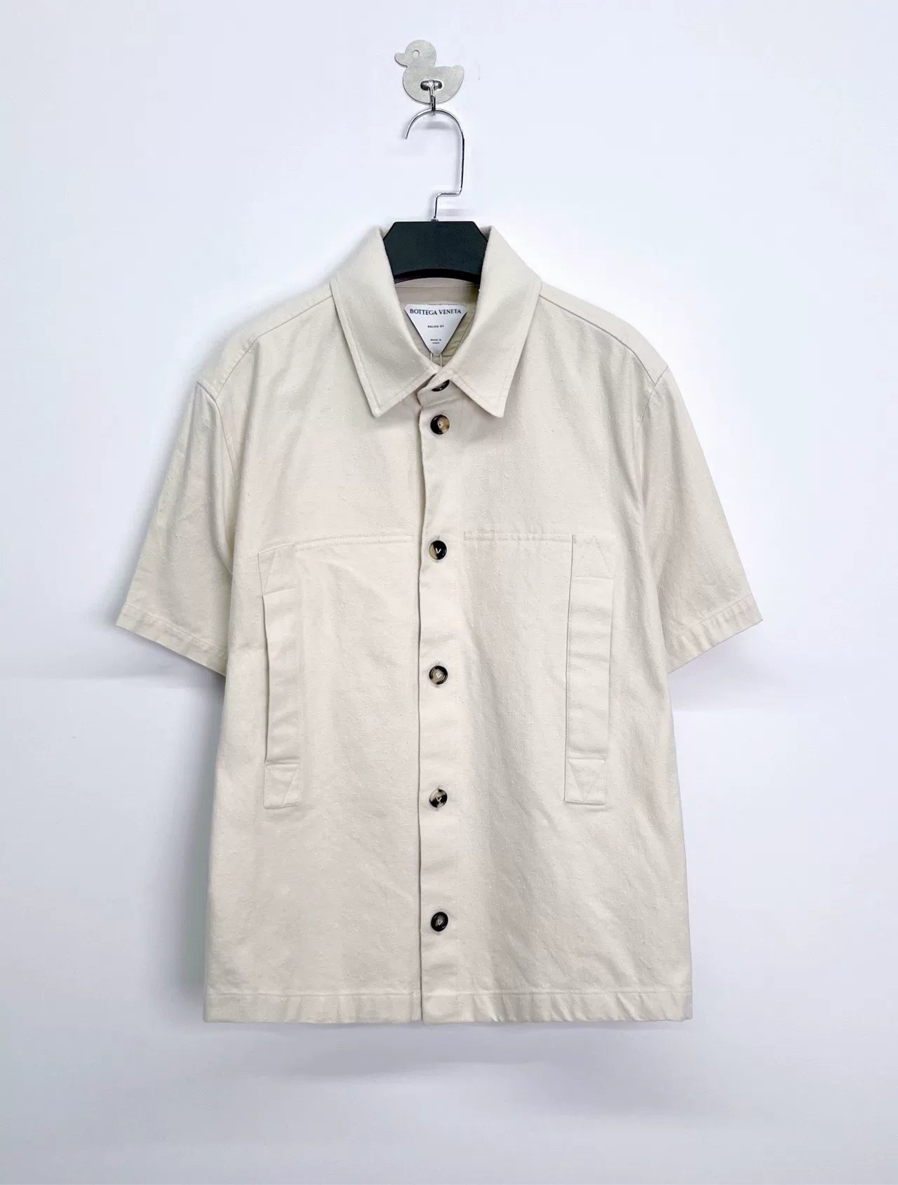 Bottega Veneta Beige Short Sleeve Shirt Jacket