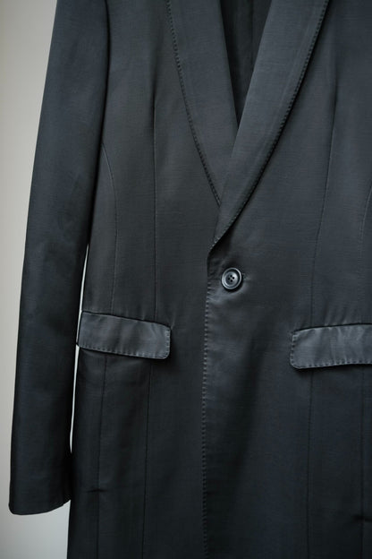 Julius_7 Dark Satin Avant-garde Blazer