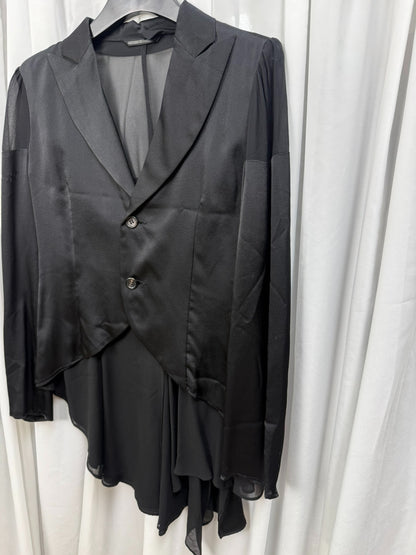 Yohji Yamamoto Noir Silk Tulle Blazer
