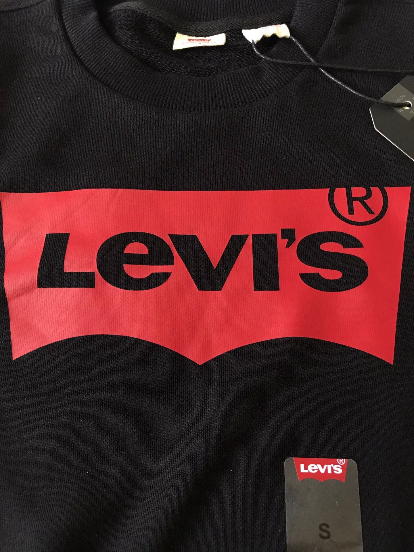 Levi's Logo Pullover Sweatshirt Black S