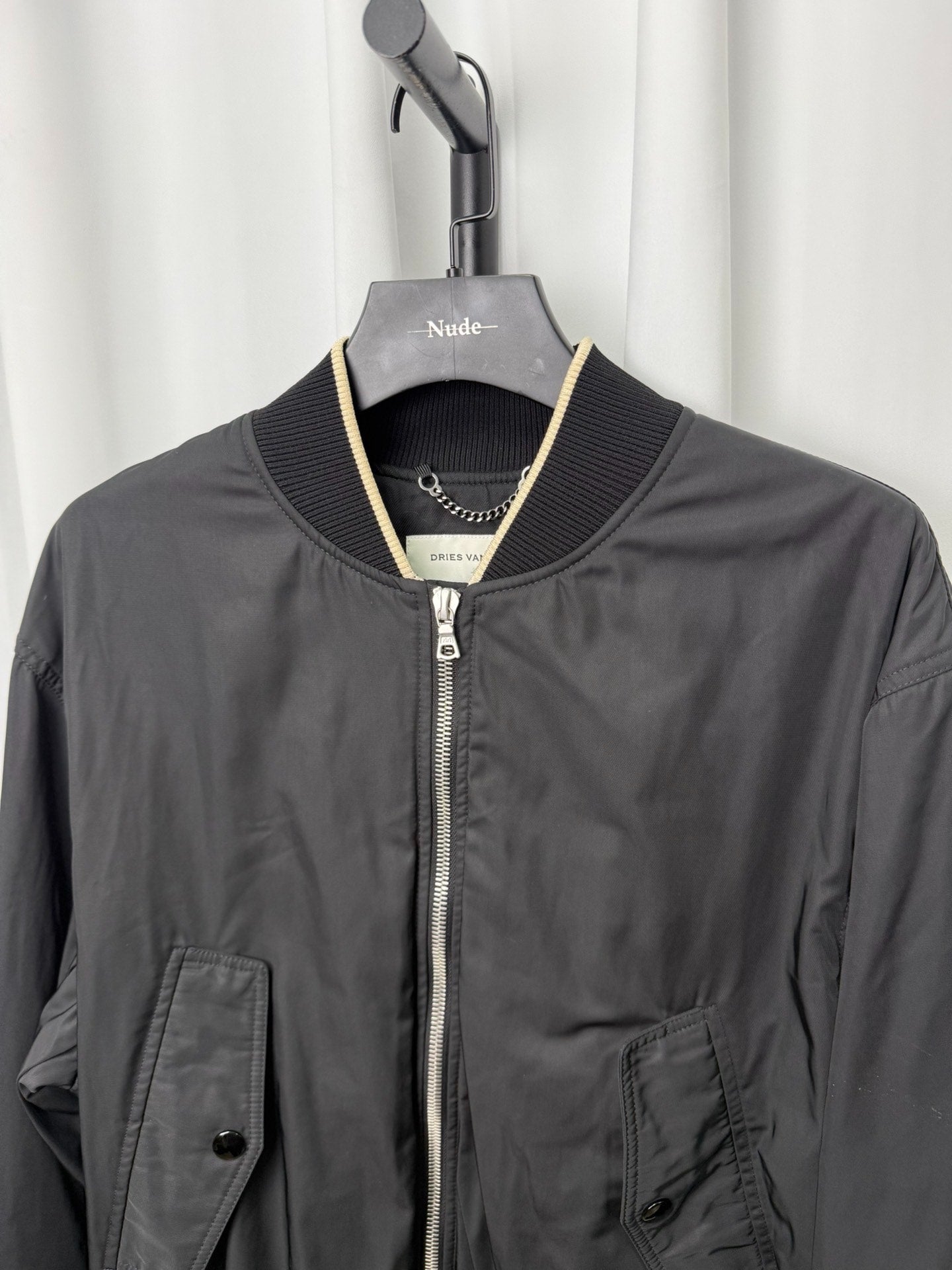 Dries Van Noten Back Zip Bomber Jacket
