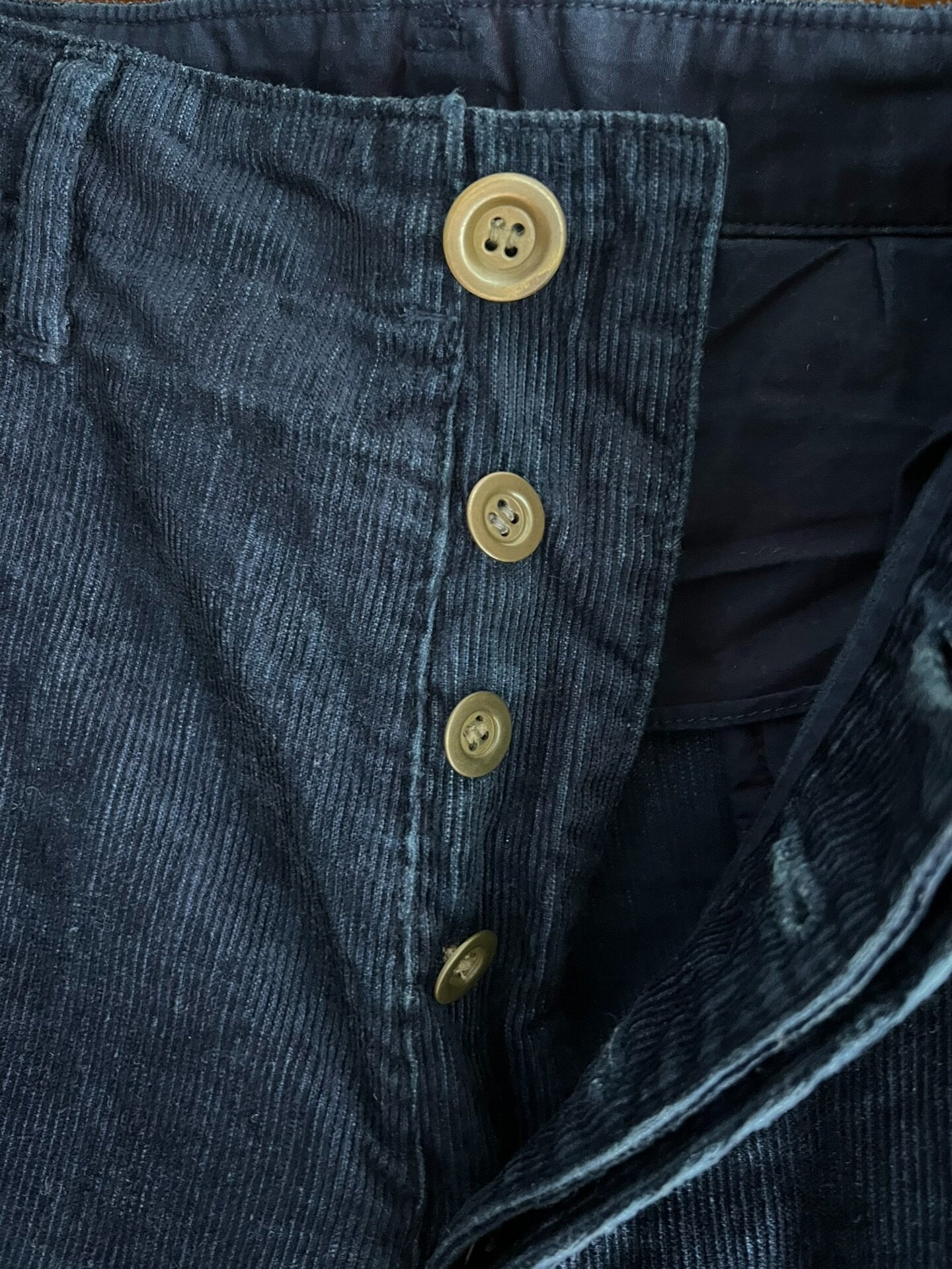 visvim 2017 plant-dyed corduroy shorts