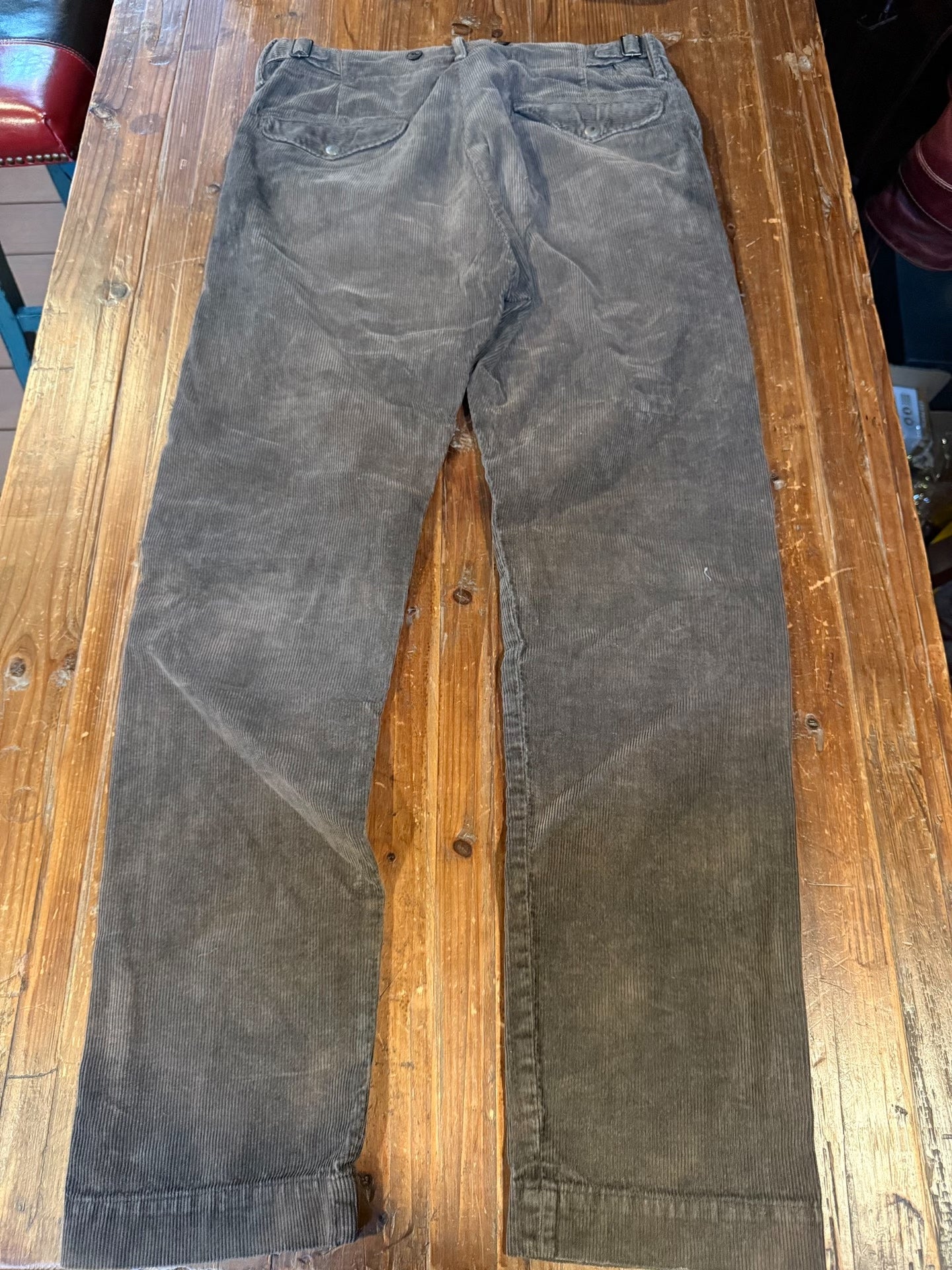 RRL Dark Brown Corduroy Cargo Pants