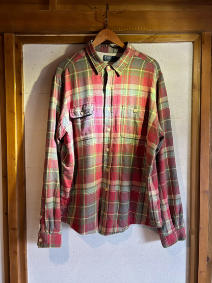 90s Ralph Lauren Double-Layer Plaid Shirt