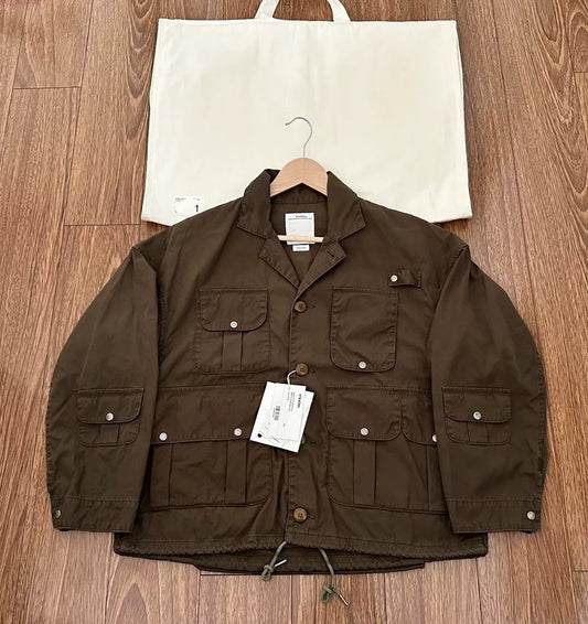 visvim minato hunting jacket special fabric blend