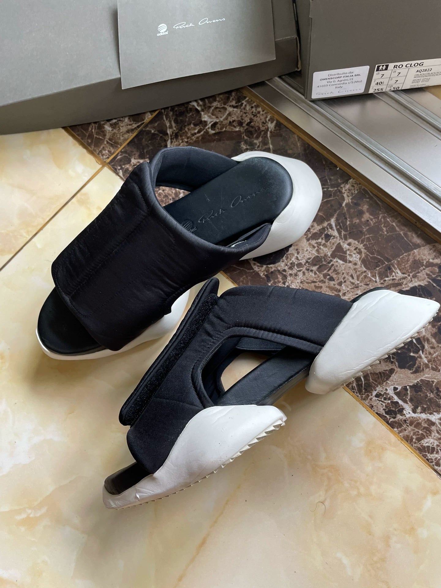 Rick Owens x Adidas Tank Slides AQ2822