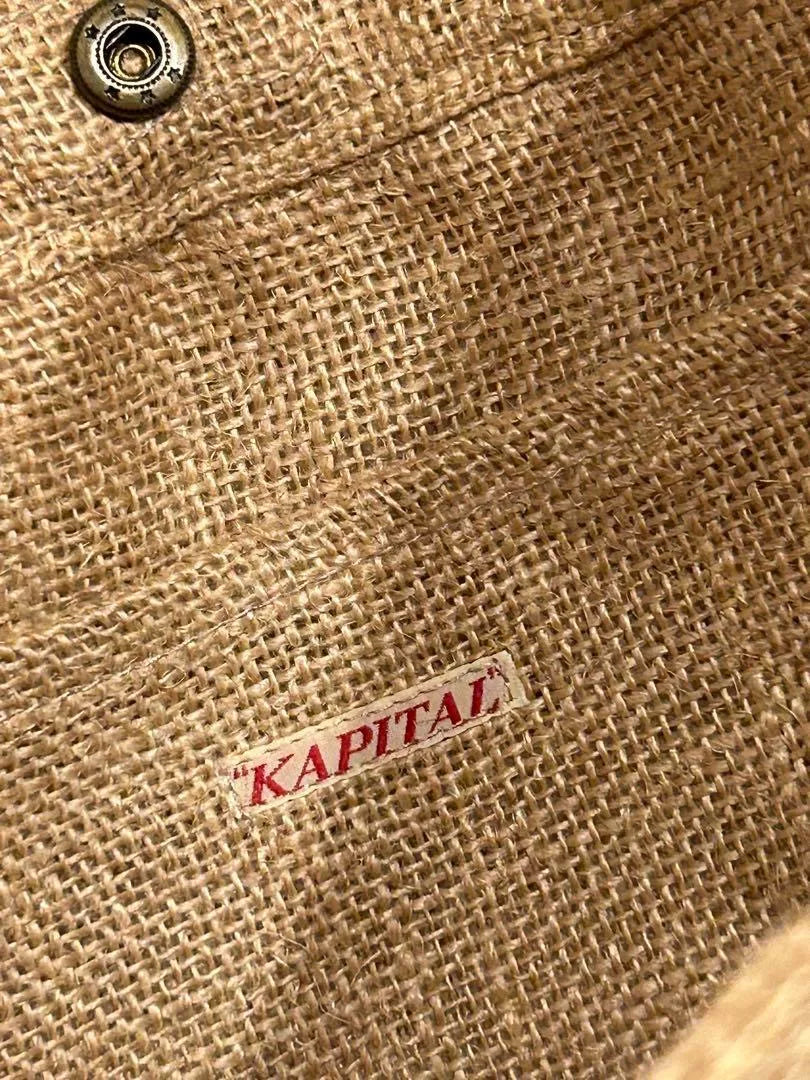 Kapital Ethnic Burlap Crossbody Bag
