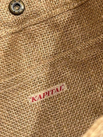 Kapital Ethnic Burlap Crossbody Bag