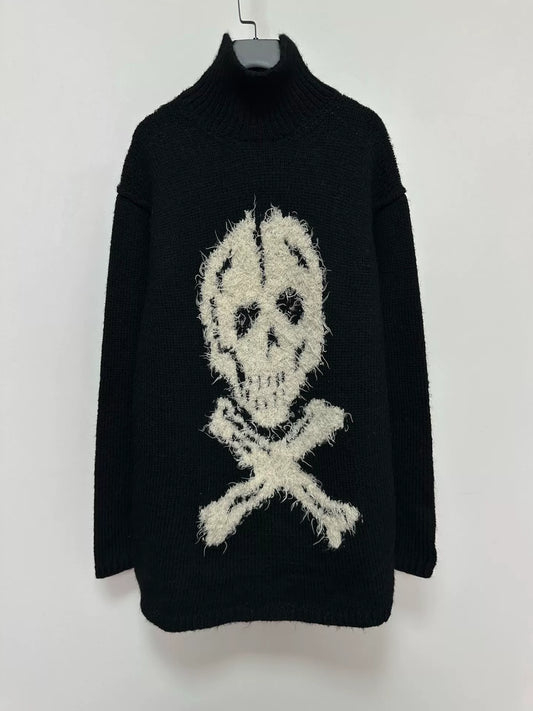 yohji yamamoto skull turtleneck sweater
