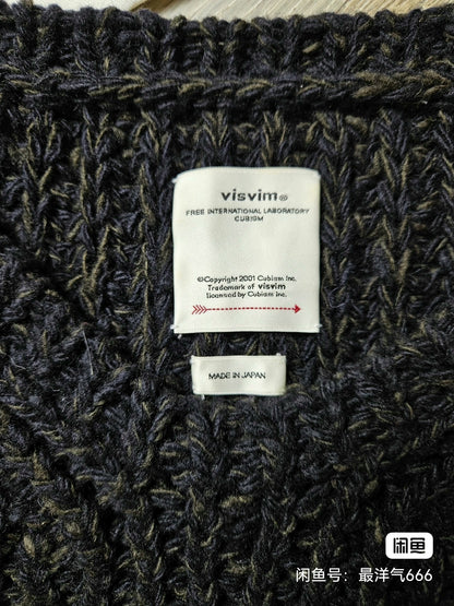 visvim hand-knit wool crew neck sweater