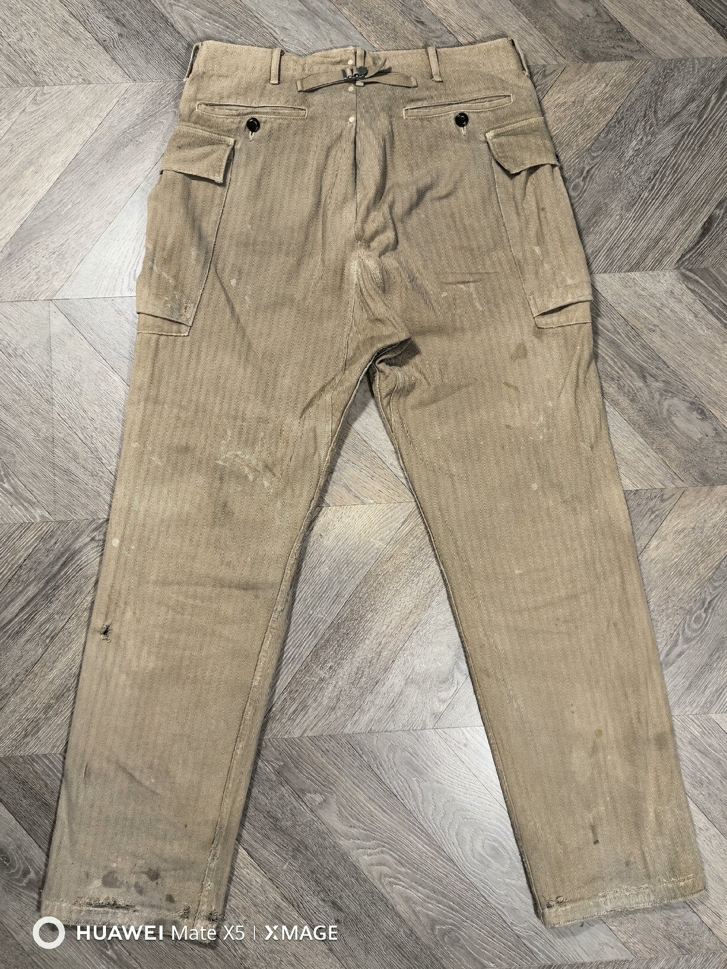 visvim 19SS veterans pants in khaki