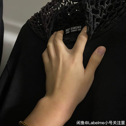 raf simons 2003 mesh pullover hoodie