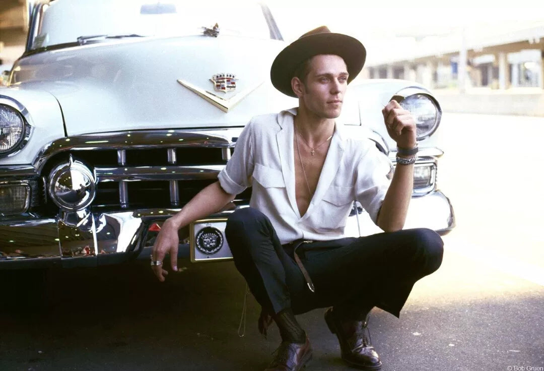 Saint Laurent Wide-Brim Rabbit Fur Hat