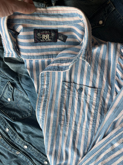 RRL Double RL Western Stripe Shirt