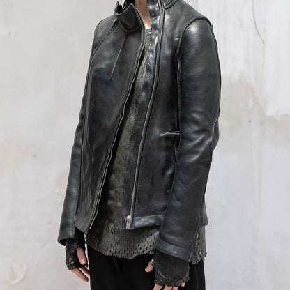 kangaroo leather sleeveless vest by carol christian poell