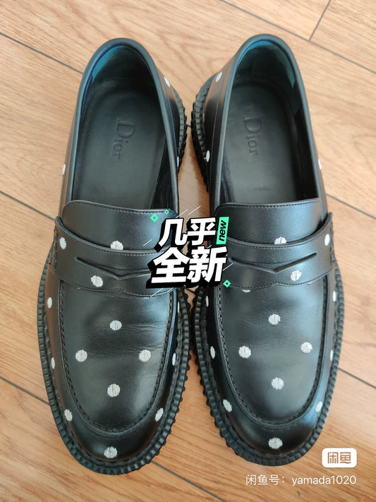 Dior Homme Polka Dot Embroidered Shoes