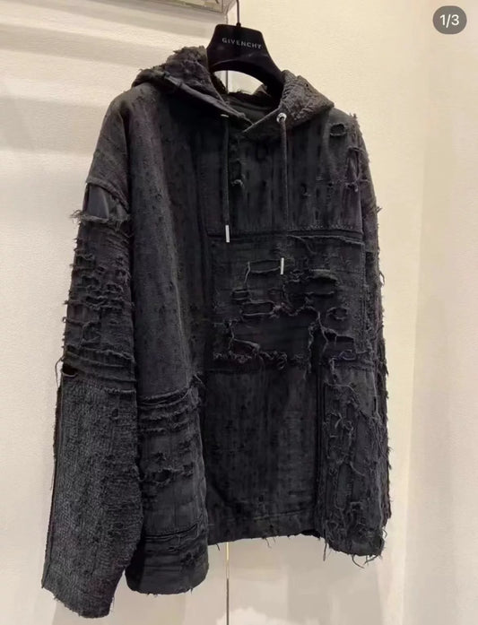 Givenchy Boro Distressed Hoodie
