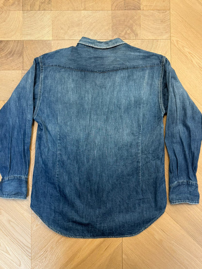 Old Joe Distressed Washed Denim Shirt