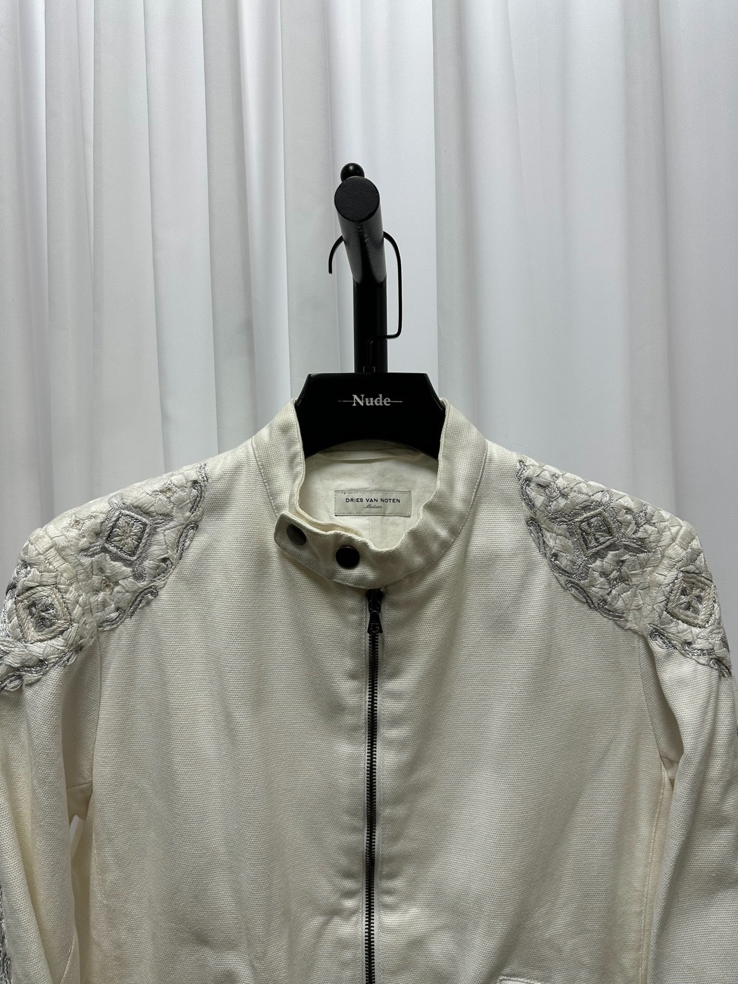 Dries Van Noten 18ss Embroidered Biker Jacket