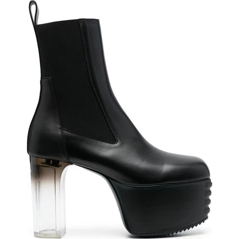 Rick Owens Kiss Platform Ankle Boots