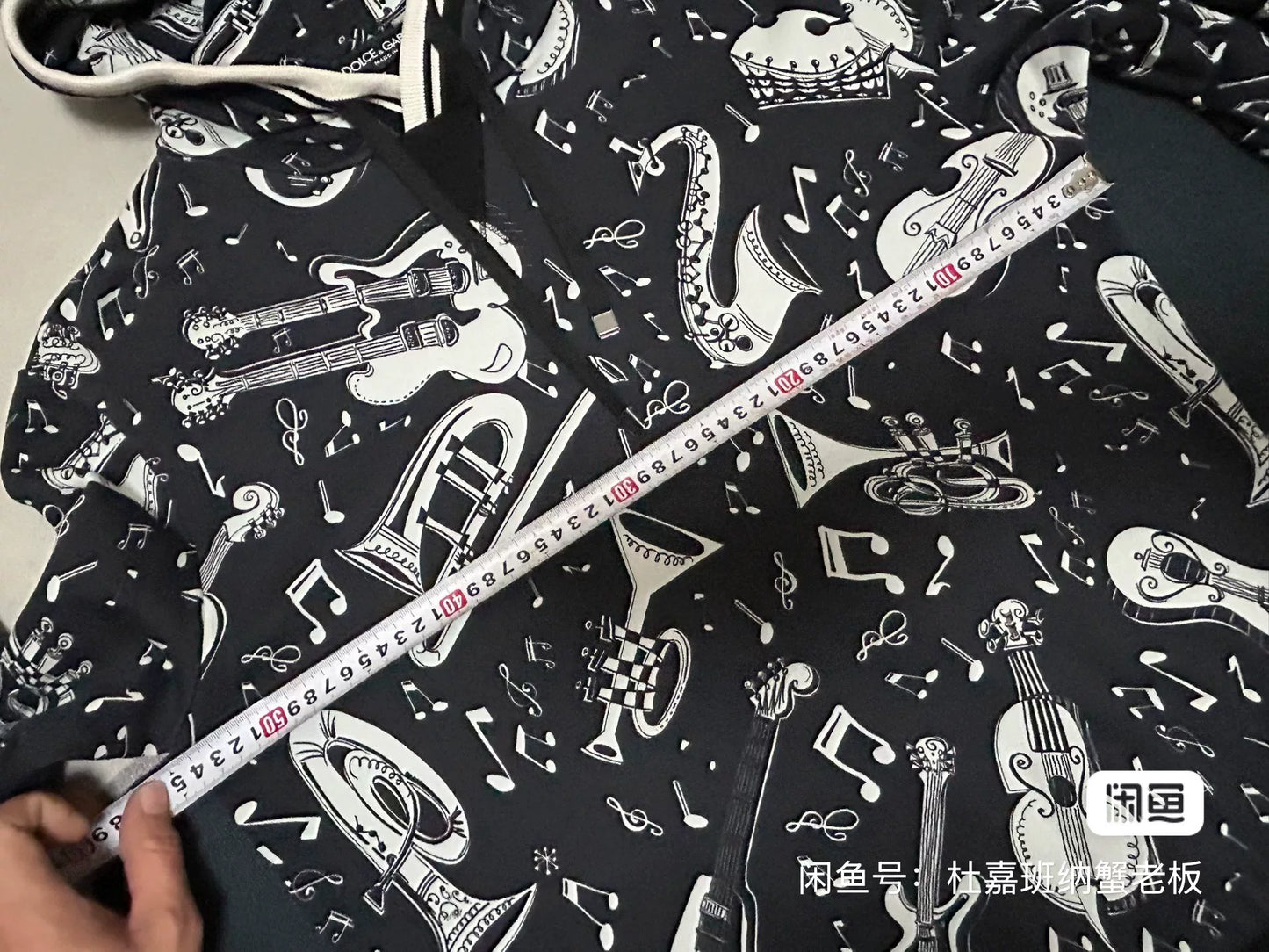 Dolce & Gabbana Music Print Hoodie