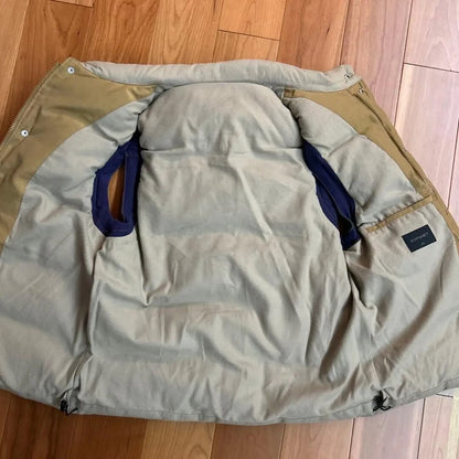 colorful quilted puffer vest for layering